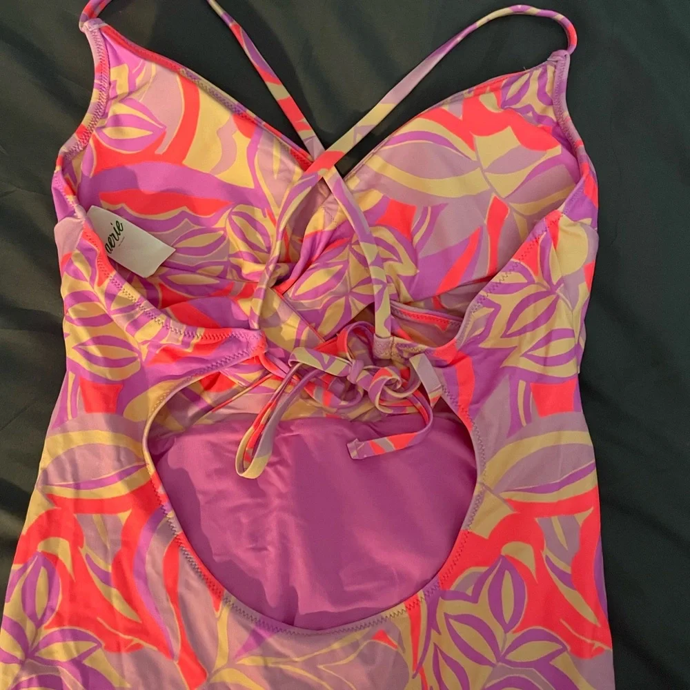 Vibrant Multicolor Spaghetti Strap Swimsuit